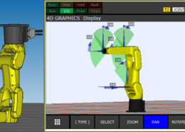 How to alter view in 4D Display for Upside Down Fanuc Robot?